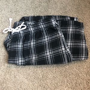 Black & White Plaid Pajama Pants